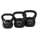 Gorilla Sports Sada kettlebell činek, plast, černé, 30 kg