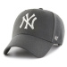 Čiapka 47brand MLB New York Yankees šedá farba, s nášivkou
