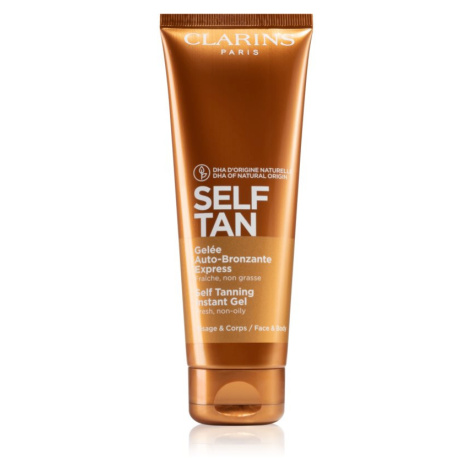 Clarins Self Tan Instant Gel samoopaľovací gél na telo a tvár