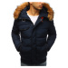 Men's Winter Quilted Dark Blue Jacket TX2525