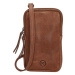 Hide & Stitches Hnedá kožená kabelka na mobil „Skylar“
