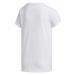 adidas YG CAMO TEE Dievčenské tričko, biela, veľkosť