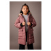 DEFACTO Girl's Water Repellent Removable Für Hooded Long Coat