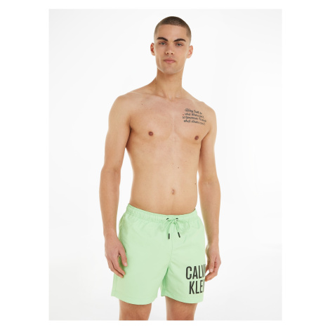 Plavky pre mužov Calvin Klein Underwear - svetlozelená