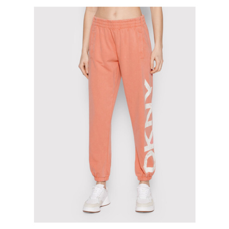 DKNY Sport Teplákové nohavice DP1P2833 Oranžová Regular Fit