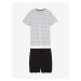 Pyžamá pre mužov Marks & Spencer - sivá, čierna, biela