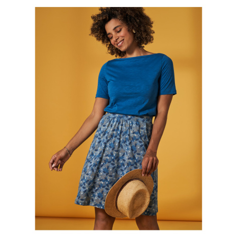 Blue women's patterned skirt Tranquillo - Women's