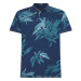 Tommy Hilfiger Polo tričko - PALM FLORAL PRINT REG POLO modré