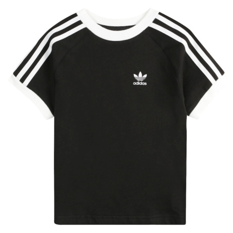 ADIDAS ORIGINALS Tričko 'Adicolor 3-Stripes'  čierna / biela