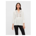 White loose blouse with embroidery Pieces Leia - Women