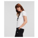 Tričko Karl Lagerfeld Boucle Profile T-Shirt White