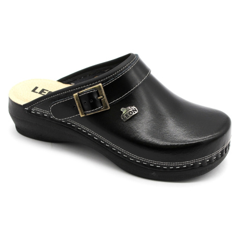Leon PU101Z Dámska zdravotná celokožená obuv uzavretá 37 - 24cm, čierna, 4,5 cm