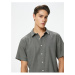 Koton Summer Shirt Short Sleeve Classic Collar Buttoned Cotton