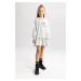 DEFACTO Girl's Hooded Printed Sweat Dress