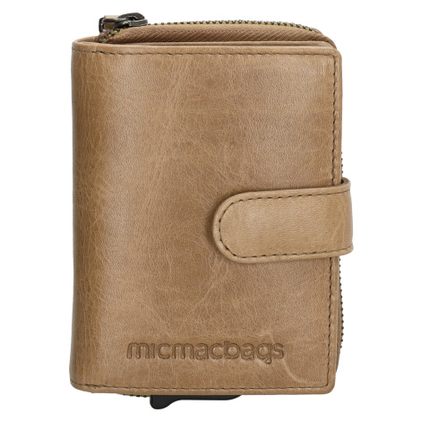 Micmacbags Porto bezpečnostná dámska kožená peňaženka - taupe