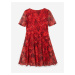 Červené dievčenské kvetované šaty Desigual Aina