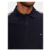 Tommy Hilfiger Polokošeľa Global Stripe Monotype Reg Polo MW0MW33591 Tmavomodrá Regular Fit