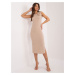 Dress-DHJ-SK-17732.22-dark beige