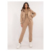 Dark beige tracksuit with top