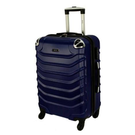 Tmavomodrý škrupinový cestovný kufor "Premium" - M, L, XL