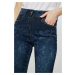 Monnari Jeans Vzorované džínsy Navy Blue