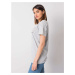 Light grey T-shirt with Carol RUE PARIS print