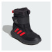 Chlapčenské vysoké zimné topánky ADIDAS Winterplay core black solar red iron metalic