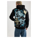 DEFACTO Disney Mickey & Minnie Boxy Fit Hooded Back Printed Sweatshirt