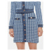Guess Mini sukňa Tweed W4RD93 D59L1 Modrá Regular Fit