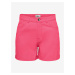 Dark pink womens denim shorts ONLY Vega - Women