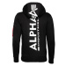 ALPHA INDUSTRIES Tepláková bunda  čierna / biela