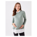 LC Waikiki Shirt Collar Plain Long Sleeve Maternity T-Shirt