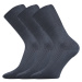 Lonka Zdravan Unisex ponožky - 3 páry BM000000627700101345 tmavo šedá