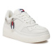 Tommy Jeans Sneakersy Tjw Retro Basket Flatform Charm EN0EN02421 Écru