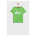 Detské tričko Hype zelená farba, vzorovaný