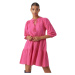 Vero Moda Dámske šaty VMPRETTY Regular Fit 10279712 Pink Yarrow XS