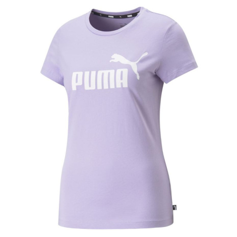 Puma tričko Ess Logo Tee W purple