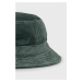 Štruksový klobúk Brixton zelená farba, bavlnený
