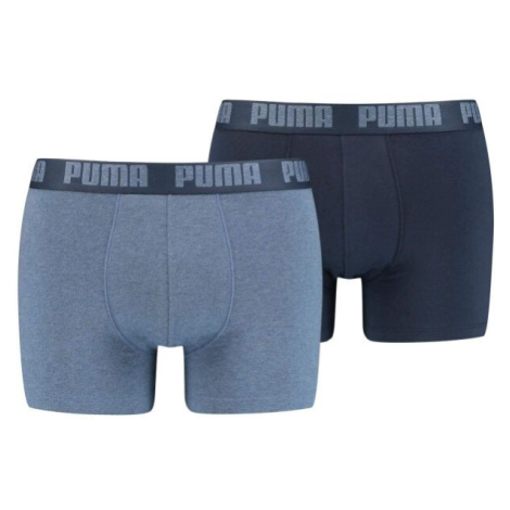 Puma BASIC BOXER 2P Pánske boxerky, svetlomodrá, veľkosť