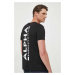 Bavlnené tričko Alpha Industries Backprint T 128507.03-black, čierna farba, s potlačou, 128507 0