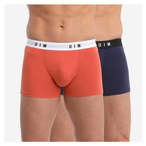 DIM BOXER ORIGINAL 2x - Pánske boxerky 2 ks - oranžová - modrá