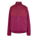 Dievčenská flisová mikina so zipsom COLOR KIDS Fleece jacket w Solid Effect -Beet Red