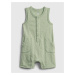 GAP Baby overal gen good shorty one-piece Zelená