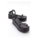 LuviShoes LINA Women's Black Sandals