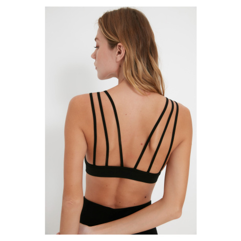 Trendyol Black Seamless/Seamless Supported/Shaping Back Detailed Knitted Sports Bra