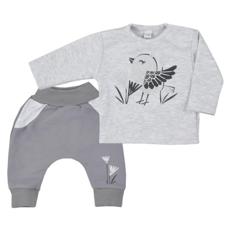 Dojčenské bavlnené tepláčky a tričko Koala Birdy sivé, veľ:74 , 20C45442 Koala BABY