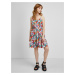 Red-blue floral dress ONLY Charlot - Women