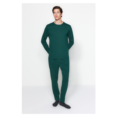 Trendyol Green Regular Fit Knitted Pajama Set