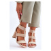 Leather Sandals High heels Beige Marren