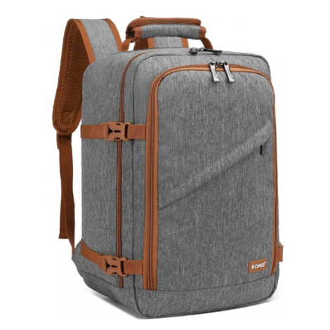 Kono kompaktný cestovný batoh EM2231S - sivo hnedý - 20L